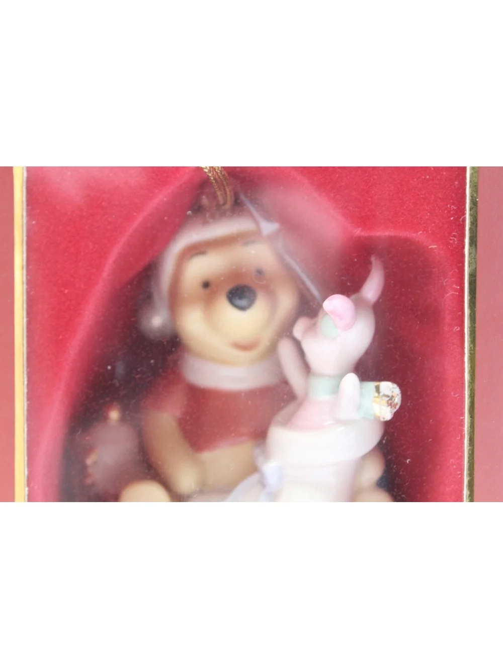 Lenox Disney Winnie The Pooh & Piglet Stocking Surprise 2007 Annual Ornament